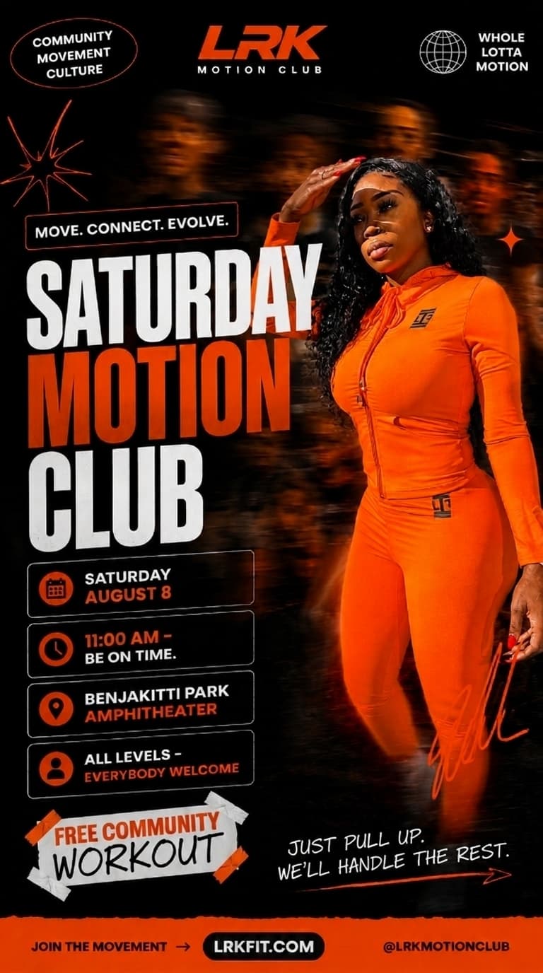 Saturday Motion Club Flyer